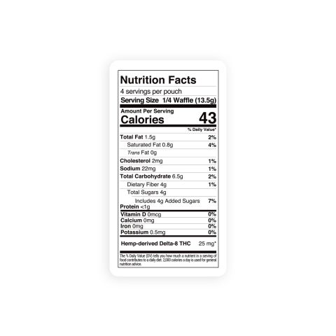 Delta 8 Caramel Almond Waffle - 100mg - Chill Plus - Thumbnail 9
