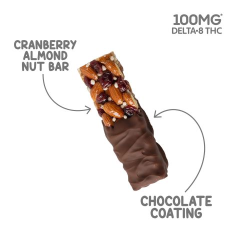 Delta 8 Cranberry Almond Nut Bar - 100mg - Chill Plus - Thumbnail 4
