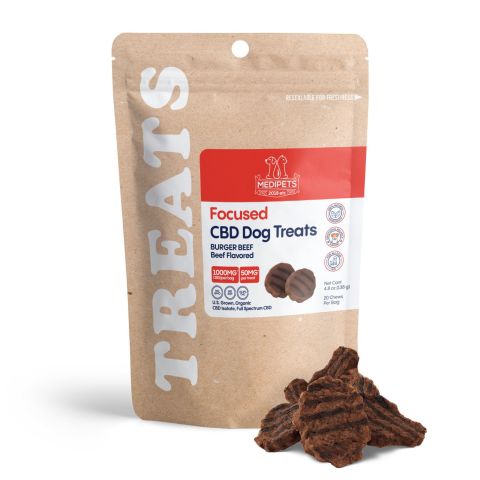 Burger Beef Minis - CBD Pet Treats For Dogs - 1,000mg - MediPets - Thumbnail 2