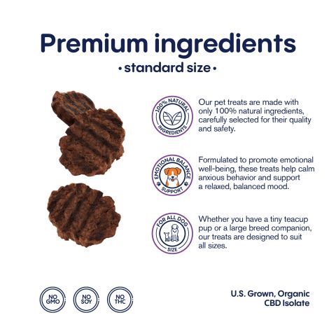 Burger Beef Minis - CBD Pet Treats For Dogs - 1,000mg - MediPets - Thumbnail 4