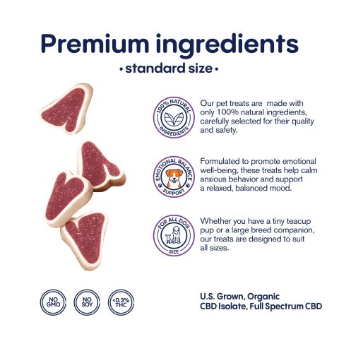 Meaty Steak - CBD Pet Treats For Dogs - 200mg - MediPets - Thumbnail 4
