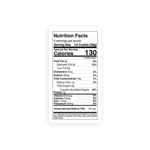 Delta 8 Chocolate Chunk Cookie - 100mg - Chill Plus - Thumbnail 9