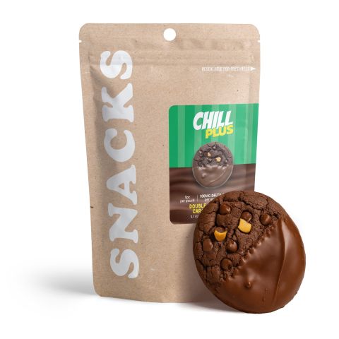 Delta 8 Double Chocolate Caramel Cookie - 100mg - Chill Plus - Thumbnail 2