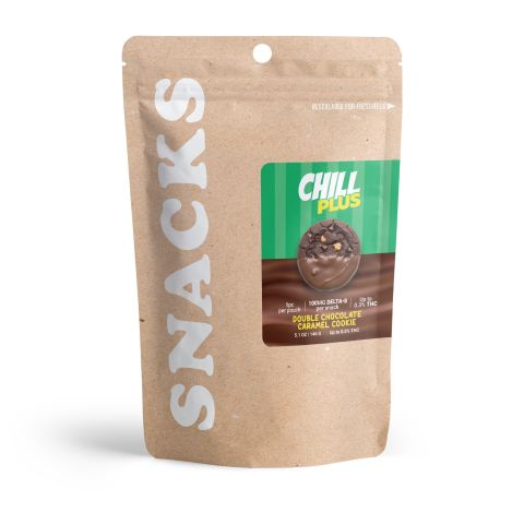 Delta 8 Double Chocolate Caramel Cookie - 100mg - Chill Plus - Thumbnail 3