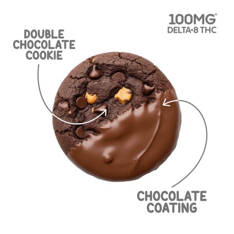 Delta 8 Double Chocolate Caramel Cookie - 100mg - Chill Plus - Thumbnail 4