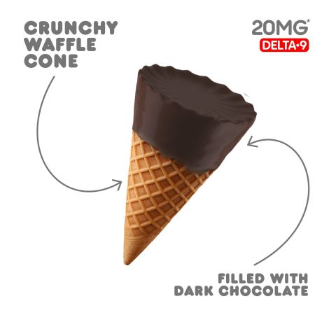 Delta 9 Waffle Cones - 20mg - Dark Chocolate - Chill Plus - Thumbnail 4