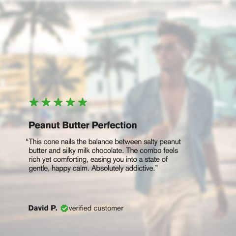 Delta 9 Waffle Cones - 20mg - Peanut Butter + Milk Chocolate - Chill Plus - Thumbnail 7