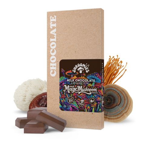 Magic Mushroom - Milk Chocolate Bar - 14,400mg - Shrooomies - Thumbnail 2