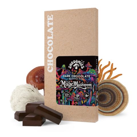 Magic Mushroom Dark Chocolate Bar - 14,400mg - Shrooomies - Thumbnail 2