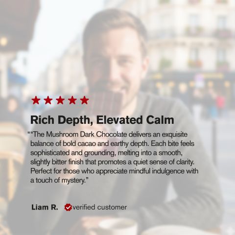 Magic Mushroom Dark Chocolate Bar - 14,400mg - Shrooomies - Thumbnail 6