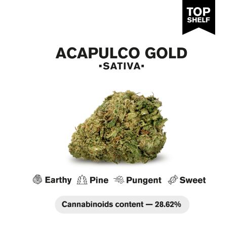 Acapulco Gold Flower - Sativa - THCA - Thumbnail 3