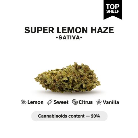 Super Lemon Haze Flower - Sativa - THCA - Thumbnail 3