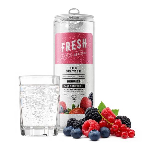 D9 Nano Berries THC Seltzer - 100mg - Fresh - Thumbnail 2