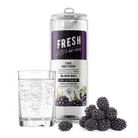 D9 Nano Black Raz THC Seltzer - 100mg - Fresh - Thumbnail 2