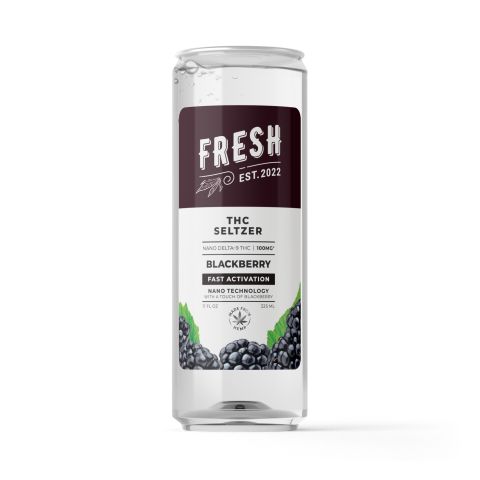 D9 Nano Blackberry THC Seltzer - 100mg - Fresh - Thumbnail 1