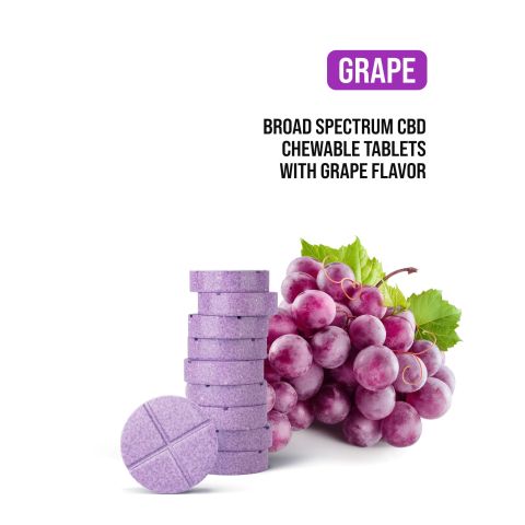 Broad Spectrum CBD Tablets - 50mg - Grape - Chill Plus - 1ct - Thumbnail 4