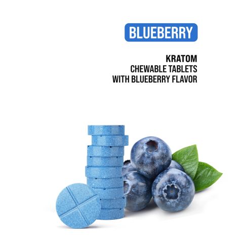 Kratom Tablets - 50mg - Blueberry - Chill Plus - 1ct - Thumbnail 4