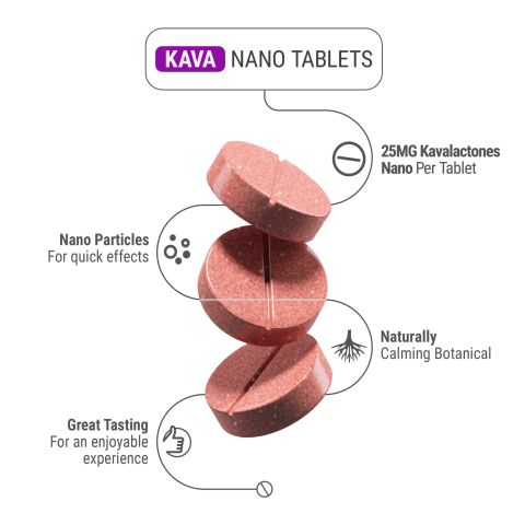 Kava Nano Tablets - 25mg - Raspberry - Chill Plus - 1ct - Thumbnail 5