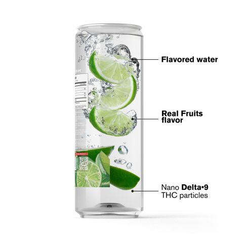 D9 Nano Lime THC Seltzer - 100mg - Fresh - Thumbnail 3
