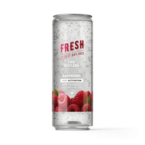 D9 Nano Raspberry THC Seltzer - 100mg - Fresh - Thumbnail 1