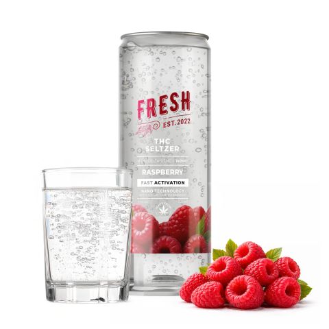 D9 Nano Raspberry THC Seltzer - 100mg - Fresh - Thumbnail 2