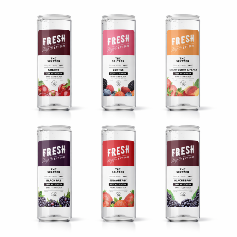 D9 Nano THC Seltzer Bundle 6ct - 600mg - Fresh - Thumbnail