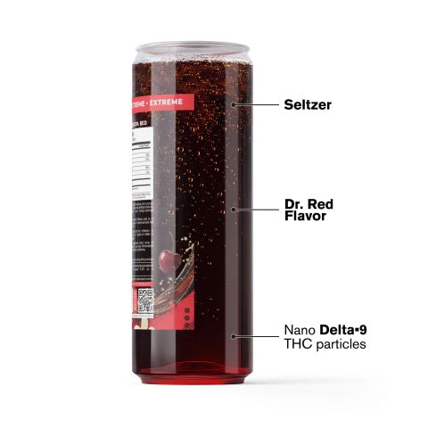 D9 Nano Dr.Red THC Seltzer - 200mg - Fresh - Thumbnail 3