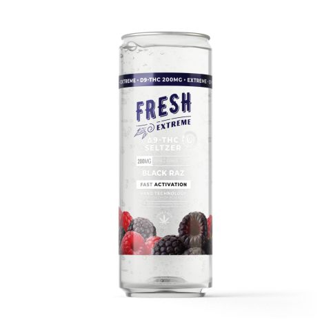 D9 Nano Black Raz THC Seltzer - 200mg - Fresh - Thumbnail 1