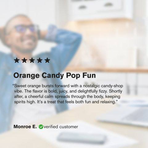 D9 Nano Orange Candy Pop THC Seltzer - 200mg - Fresh - Thumbnail 6