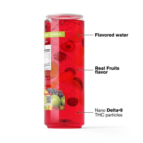 D9 Nano Fruit Punch THC Water - 200mg - Fresh - Thumbnail 3