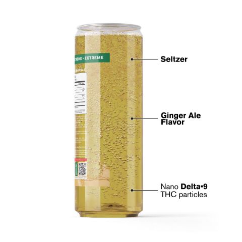 D9 Nano Ginger Ale THC Seltzer - 200mg - Fresh - Thumbnail 3