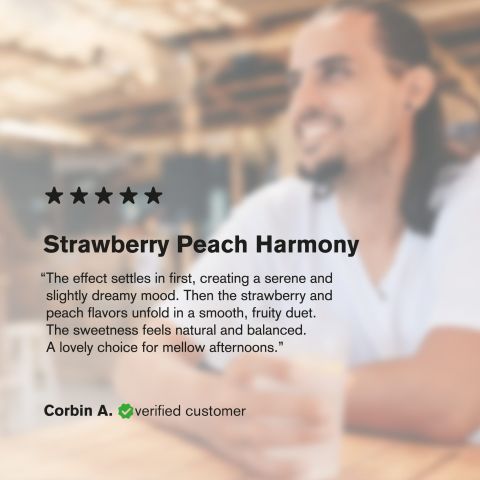 D9 Nano Strawberry & Peach THC Seltzer - 200mg - Fresh - Thumbnail 6