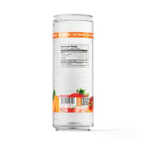 D9 Nano Strawberry & Peach THC Seltzer - 200mg - Fresh - Thumbnail 7