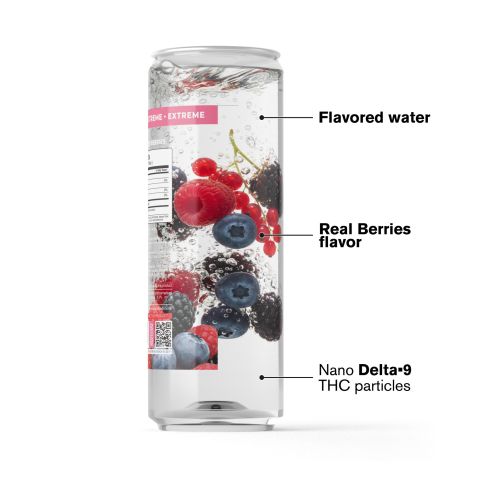 D9 Nano Berries THC Seltzer - 200mg - Fresh - Thumbnail 3