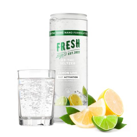 D9 Nano Lemon Lime THC Seltzer - 100mg - Fresh - Thumbnail 2