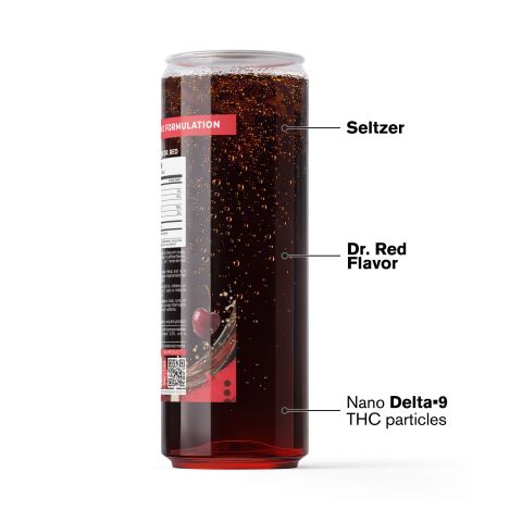 D9 Nano Dr.Red THC Seltzer - 100mg - Fresh - Thumbnail 3