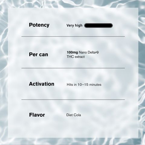 D9 Nano Diet Cola THC Seltzer - 100mg - Fresh - Thumbnail 5