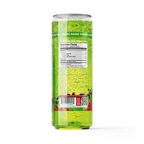 D9 Nano Neon Green THC Seltzer - 100mg - Fresh - Thumbnail 7
