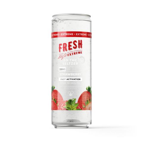 Delta 9 Nano Strawberry THC Seltzer - 200mg - Fresh - Thumbnail 1