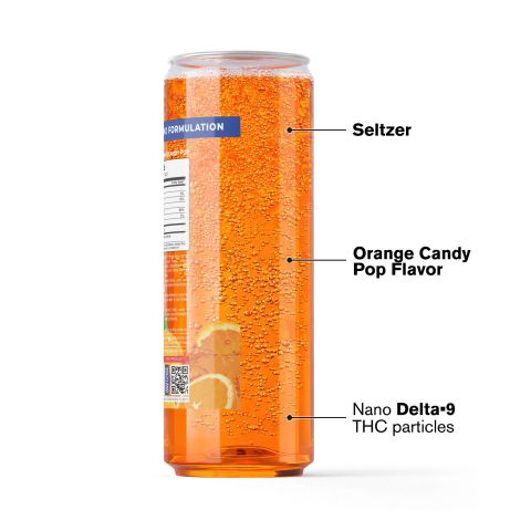 D9 Nano Orange Candy Pop THC Seltzer - 100mg - Fresh - Thumbnail 3