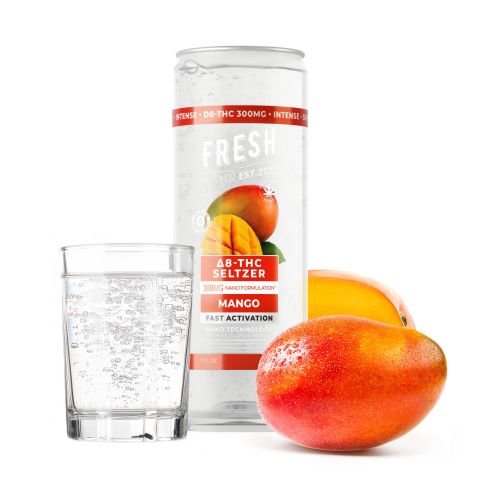 D8 Nano Mango THC Seltzer - 300mg - Fresh - Thumbnail 2