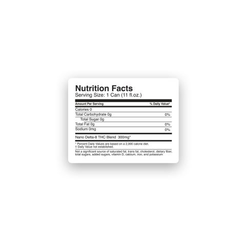 D8 Nano Mango THC Seltzer - 300mg - Fresh - Thumbnail 8