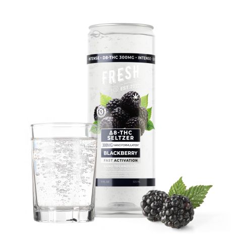 D8 Nano Blackberry THC Seltzer - 300mg - Fresh - Thumbnail 2