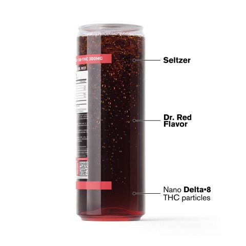 D8 Nano Dr.Red THC Seltzer - 300mg - Fresh - Thumbnail 3