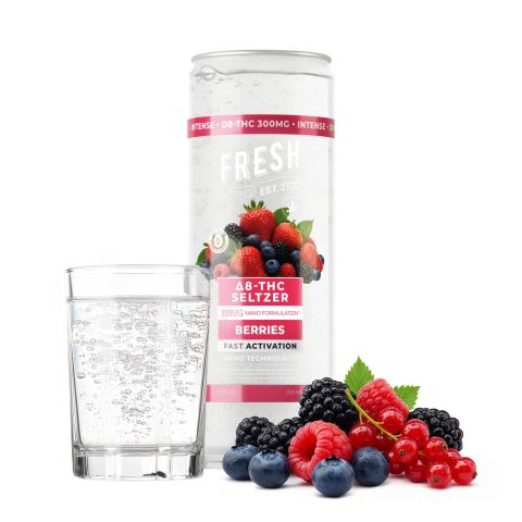 D8 & D9 Nano Berries THC Seltzer - 300mg - Fresh - Thumbnail 2