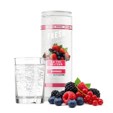 D8 Nano Berries THC Seltzer - 300mg - Fresh - Thumbnail 2