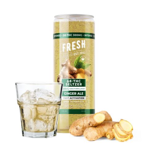 D8 & D9 Nano Ginger Ale THC Seltzer - 300mg - Fresh - Thumbnail 2