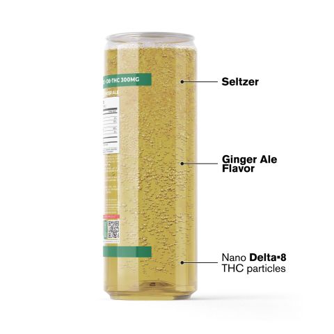 D8 & D9 Nano Ginger Ale THC Seltzer - 300mg - Fresh - Thumbnail 3