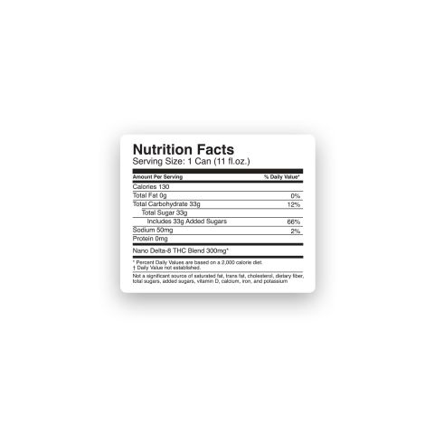 D8 & D9 Nano Ginger Ale THC Seltzer - 300mg - Fresh - Thumbnail 8