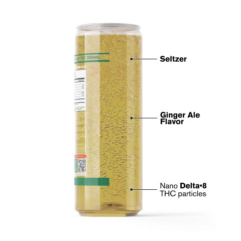 D8 Nano Ginger Ale THC Seltzer - 300mg - Fresh - Thumbnail 3
